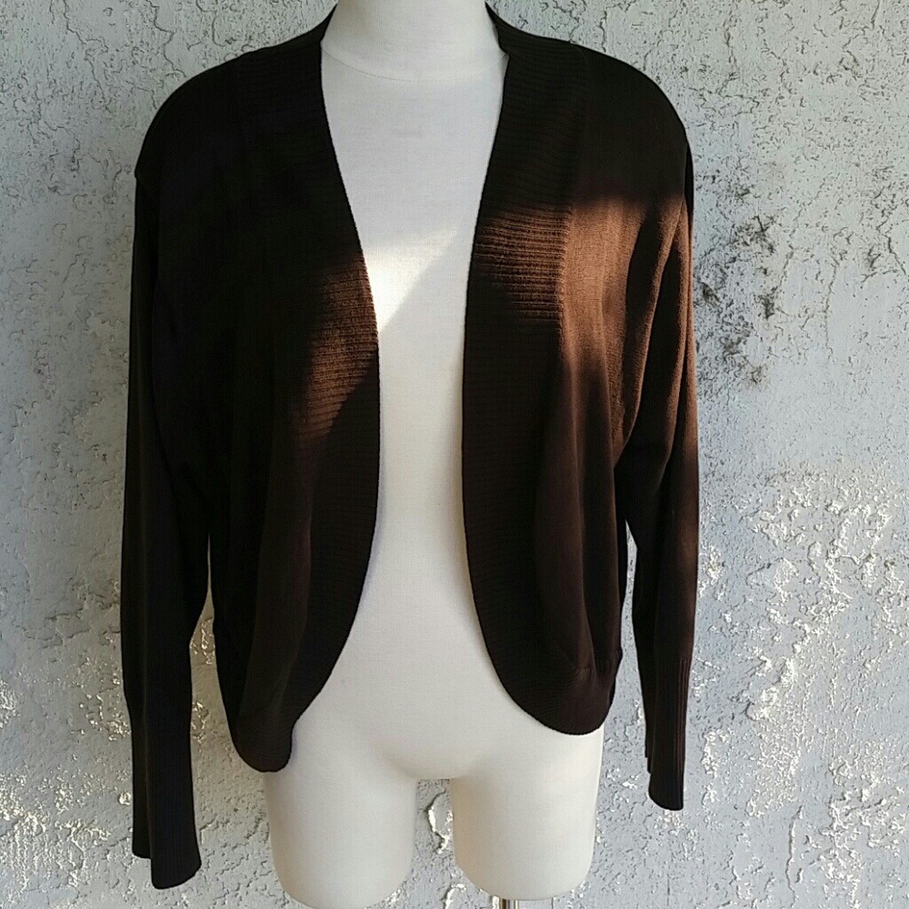 Elegant Brown Women's Cardigan